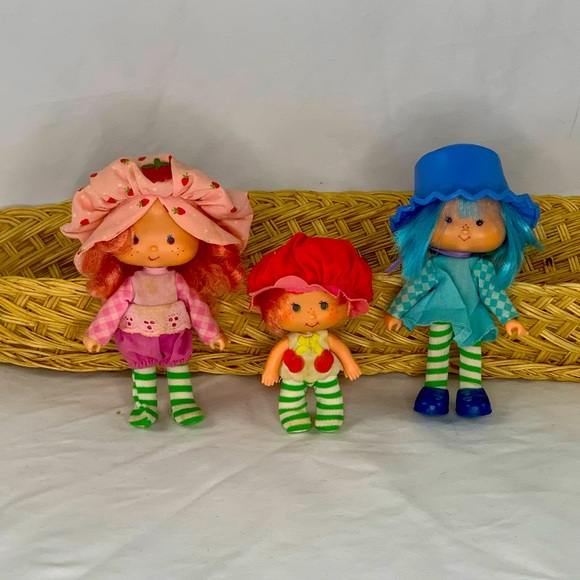 Lot of 3 Strawberry Shortcake dolls - Vintage 1970's/80's - Picture 1 of 5